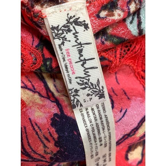New. Free people red floral summer dress - Picture 9 of 9